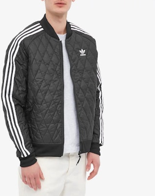 adidas Originals Adicolor 黑色刺繡標誌保暖外套 H11439 Shop adidas Originals Adicolor 黑色刺繡標誌保暖外套 H11439