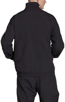 阿迪达斯三叶草经典黑色复古运动夹克带三叶草标志条纹 IA6359 Purchase 阿迪达斯三叶草经典黑色复古运动夹克带三叶草标志条纹 IA6359