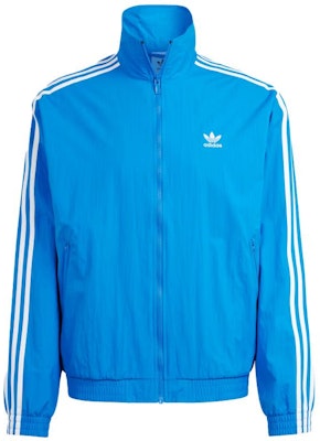 阿迪达斯三叶草复古蓝色条纹拉链运动夹克 IT2496 Buy 阿迪达斯三叶草复古蓝色条纹拉链运动夹克 IT2496