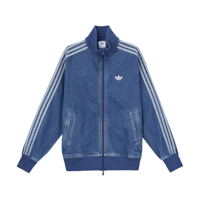 adidas Originals Adicolor Relaxed Denim Jacket Zip-Up - Denim Blue JC6233