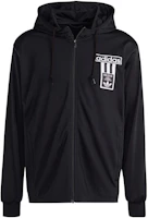 adidas Originals Adicolor Adibreak Hoodie Black Three-Stripe Full-Zip Jacket IN8079 adidas Originals Adicolor Adibreak Hoodie Black Three-Stripe Full-Zip Jacket IN8079