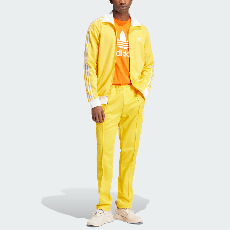adidas Originals Adicolor Beckenbauer Track Top Retro Yellow Jacket IP0414 圖 5
