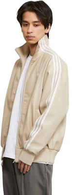 adidas Originals Adicolor Beige Faux Leather 3-Stripes Zip Jacket Long Sleeve IZ4036 Purchase adidas Originals Adicolor Beige Faux Leather 3-Stripes Zip Jacket Long Sleeve IZ4036