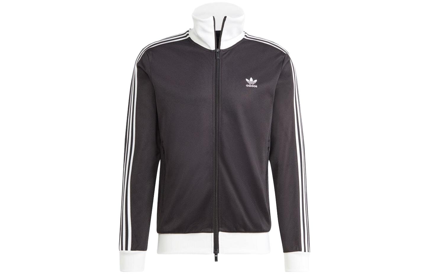adidas Originals Adicolor Black 3-Stripes Colorblock Zip Jacket II5763