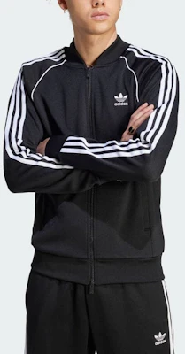 adidas Originals Adicolor Black Three-Stripes Logo Long-Sleeve Jacket IM4545 Lookbook adidas Originals Adicolor Black Three-Stripes Logo Long-Sleeve Jacket IM4545