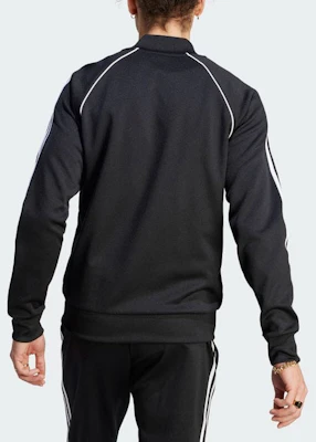adidas Originals Adicolor Black Three-Stripes Logo Long-Sleeve Jacket IM4545 Shop adidas Originals Adicolor Black Three-Stripes Logo Long-Sleeve Jacket IM4545