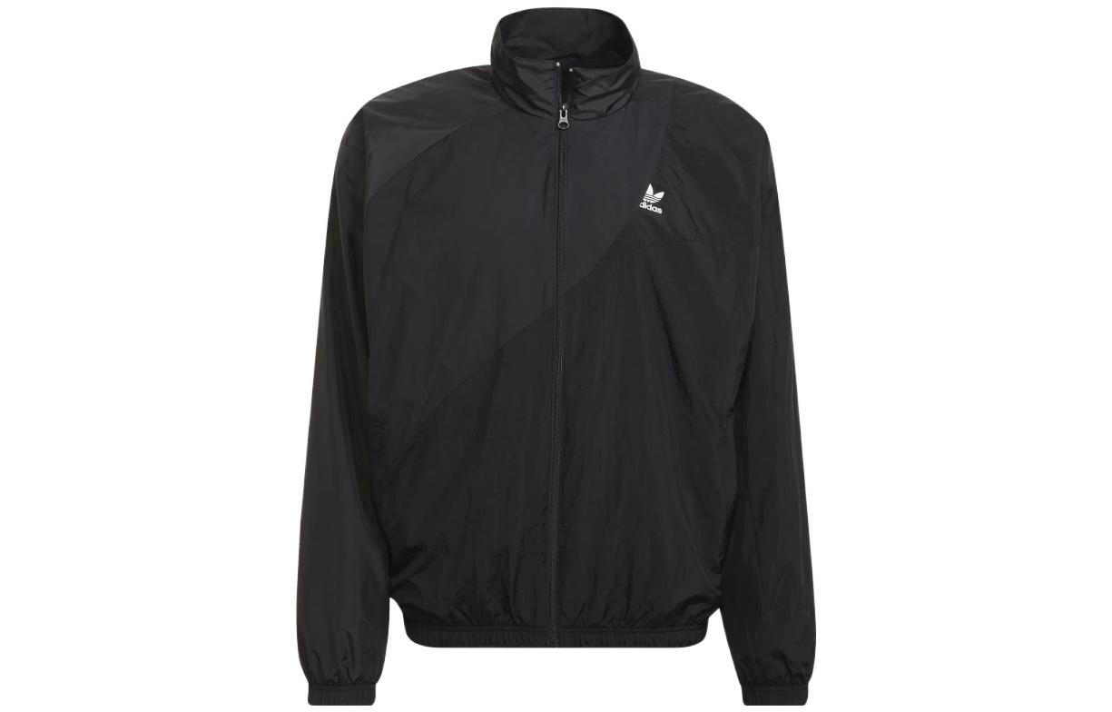 adidas Originals Adicolor Black Track Jacket with Trefoil Logo and Print HE2952 圖 2