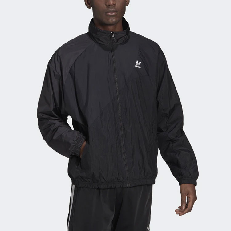 adidas Originals Adicolor Black Track Jacket with Trefoil Logo and Print HE2952 圖 3