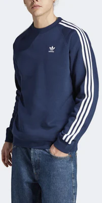 adidas Originals 經典三條紋圓領運動衫 夜藍色 男款 IM4515 Lookbook adidas Originals 經典三條紋圓領運動衫 夜藍色 男款 IM4515
