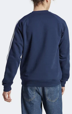 adidas Originals 經典三條紋圓領運動衫 夜藍色 男款 IM4515 Shop adidas Originals 經典三條紋圓領運動衫 夜藍色 男款 IM4515