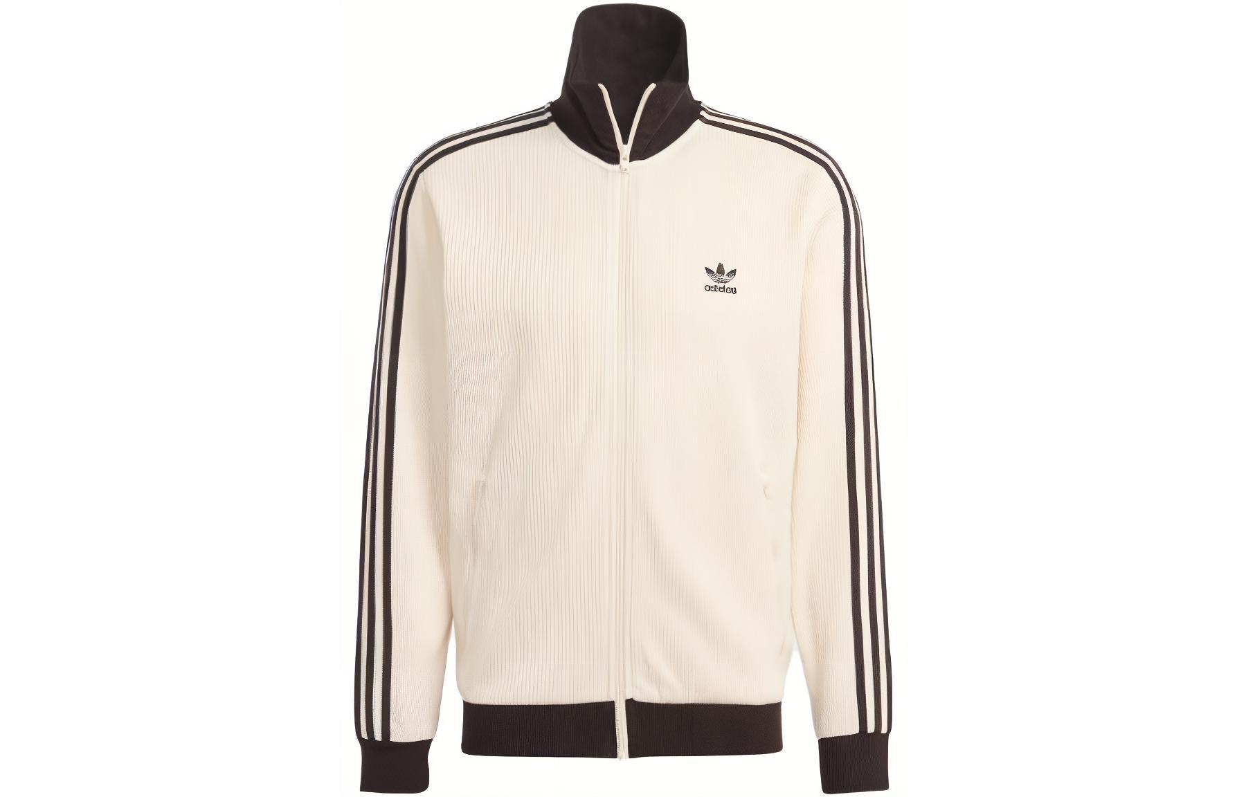 adidas Originals Adicolor Classics  Stand Collar Colorblock Jacket Off White. HR3307