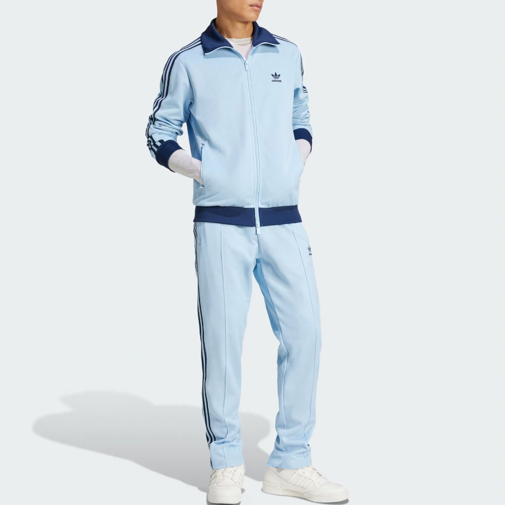 Lookbook 아디다스 오리지널스 아디컬러 클래식 베켄바우어 트랙 자켓 블루 슬림핏 JP2521
