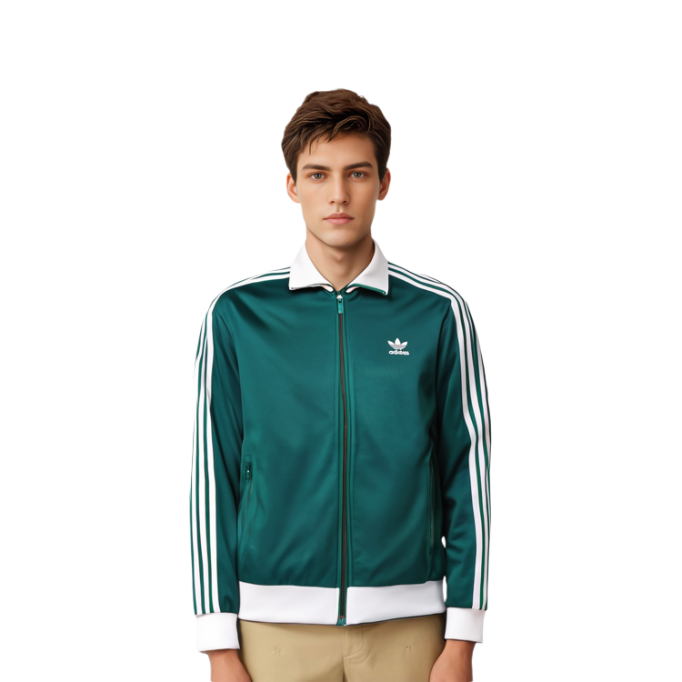 Details for 아디다스 오리지널스 아디컬러 클래식 베켄바우어 트랙 재킷 그린 남성용 IP0417