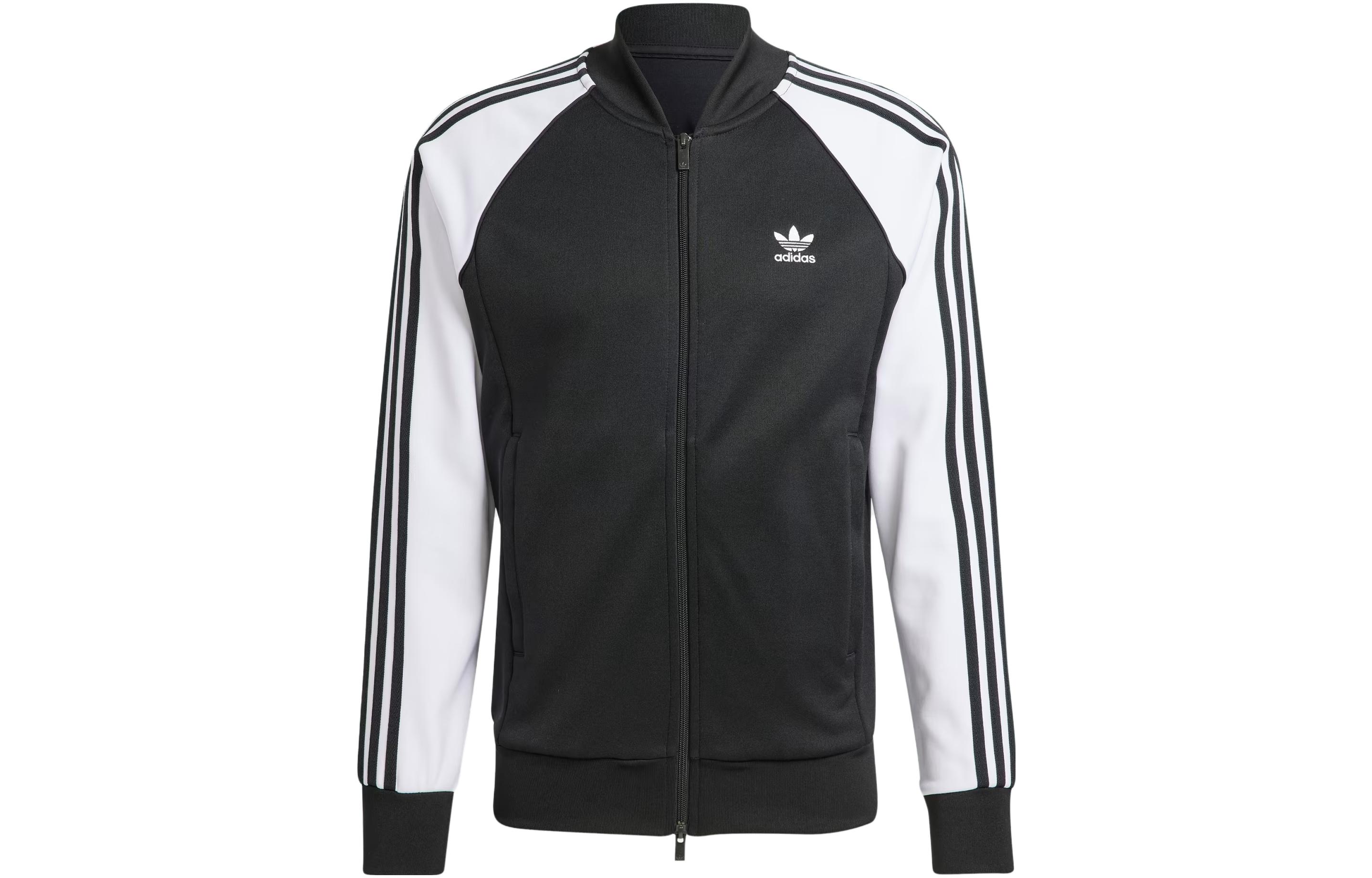 adidas Originals Adicolor Classics SST Black Logo Track Jacket Mens IK7025