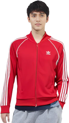 adidas Originals Adicolor Classics SST Track Jacket Merah Lengan Panjang IL2494 Details for adidas Originals Adicolor Classics SST Track Jacket Merah Lengan Panjang IL2494