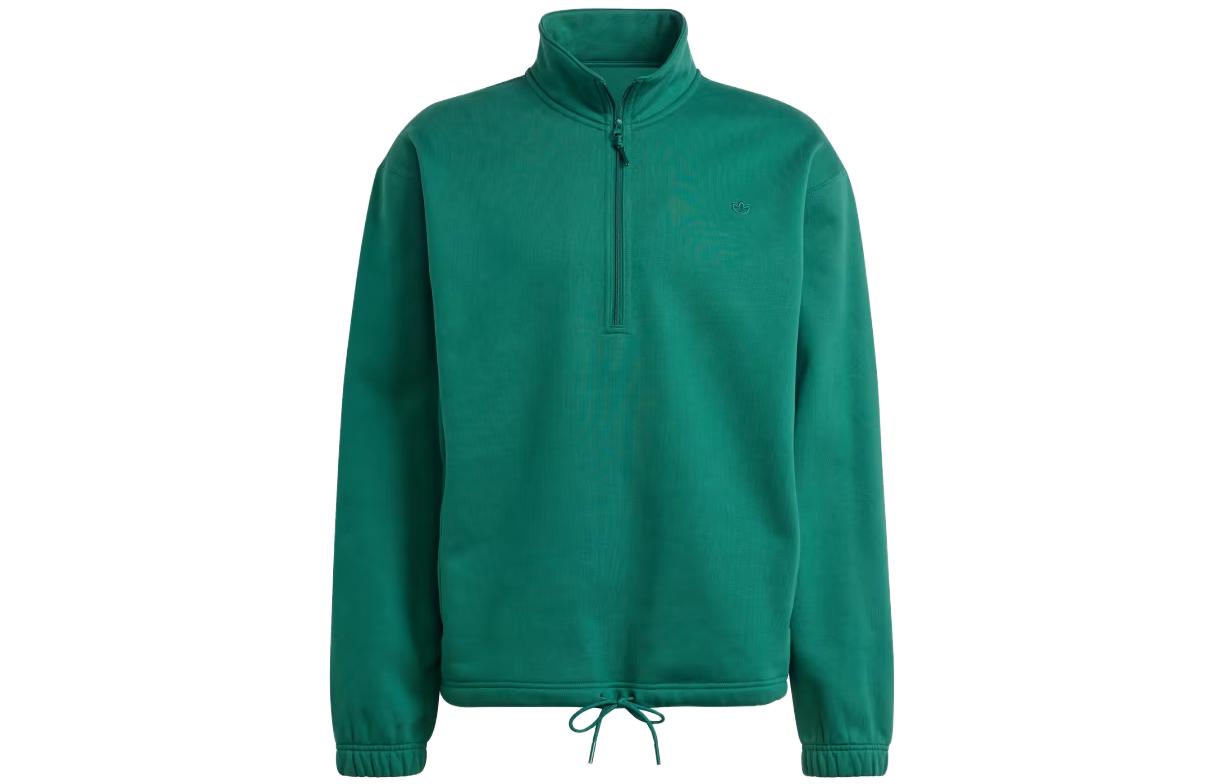 adidas Originals Adicolor Contempo Half-Zip Crew Sweatshirt Green for Men IM4396