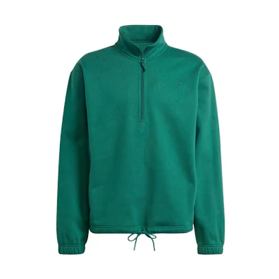 adidas Originals Adicolor Contempo Half-Zip Crew Sweatshirt Green for Men IM4396