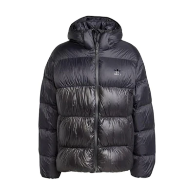 adidas Originals Adicolor Down Black Logo Zip-Up Jacket Fashion FW24. IW3454