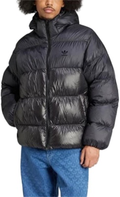 阿迪达斯三叶草Adicolor黑色拉链羽绒夹克 时尚FW24 IW3454 Lookbook 阿迪达斯三叶草Adicolor黑色拉链羽绒夹克 时尚FW24 IW3454