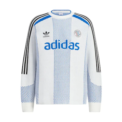adidas Originals Adicolor Fall/Winter Retro Logo Knit Pullover Sweatshirt White JL8361