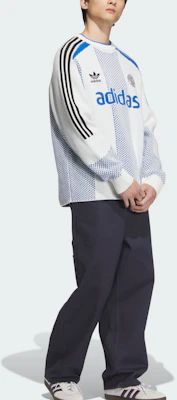 阿迪达斯经典Adicolor秋冬复古标志针织套头衫白色 JL8361 Purchase 阿迪达斯经典Adicolor秋冬复古标志针织套头衫白色 JL8361