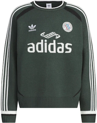 adidas Originals Adicolor FW24 Logo針織圓領長袖上衣 礦綠色 男女款 JL8364 Buy adidas Originals Adicolor FW24 Logo針織圓領長袖上衣 礦綠色 男女款 JL8364