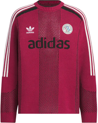 adidas Originals Adicolor FW24 Retro Logo Knit Pullover Sweatshirt Merah Burgundy JL8362 Order adidas Originals Adicolor FW24 Retro Logo Knit Pullover Sweatshirt Merah Burgundy JL8362