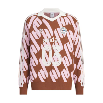 adidas Originals Adicolor FW24 Retro Stylish Unisex Pullover Sweatshirt Brown/Pink JL8368