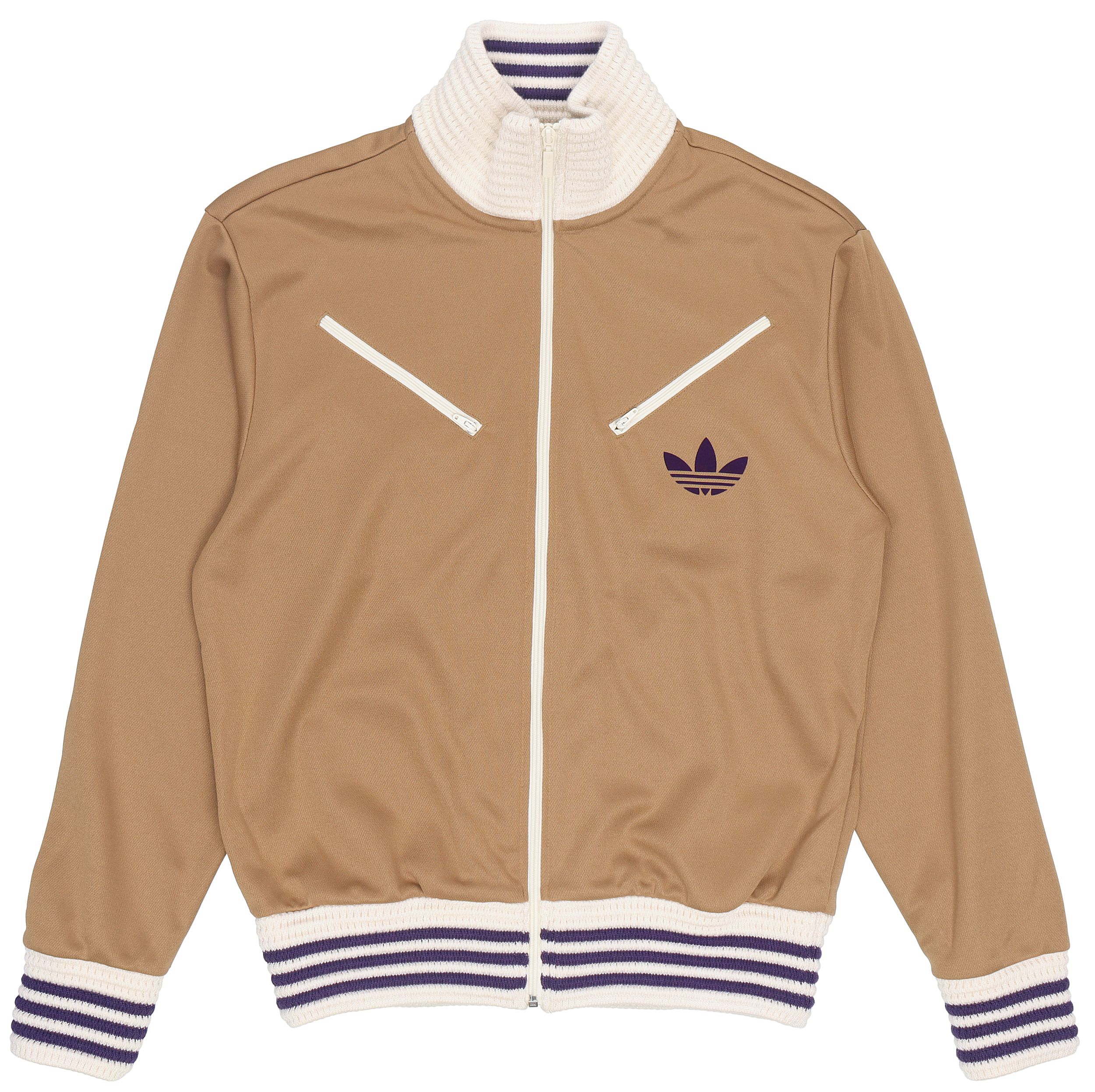 adidas Originals Adicolor Heritage Montreal Logo Track Jacket Brown  Retro IB3442