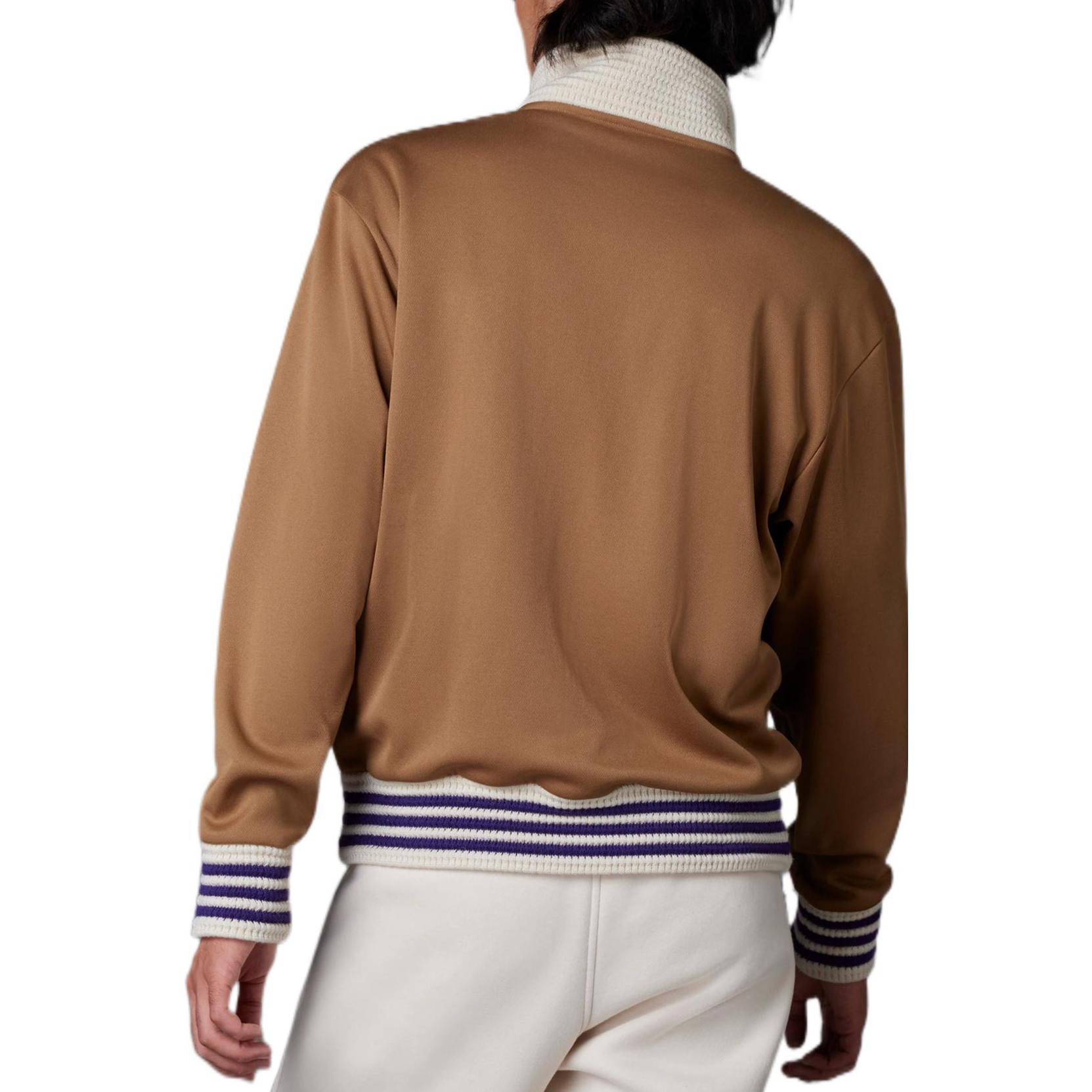 Sizing adidas Originals Adicolor Heritage Montreal 復古標誌棕色運動外套 IB3442