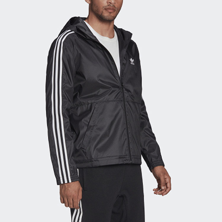 Purchase adidas Originals Adicolor Lock Up Hoodie Bergaris Bordir Hitam HC2006