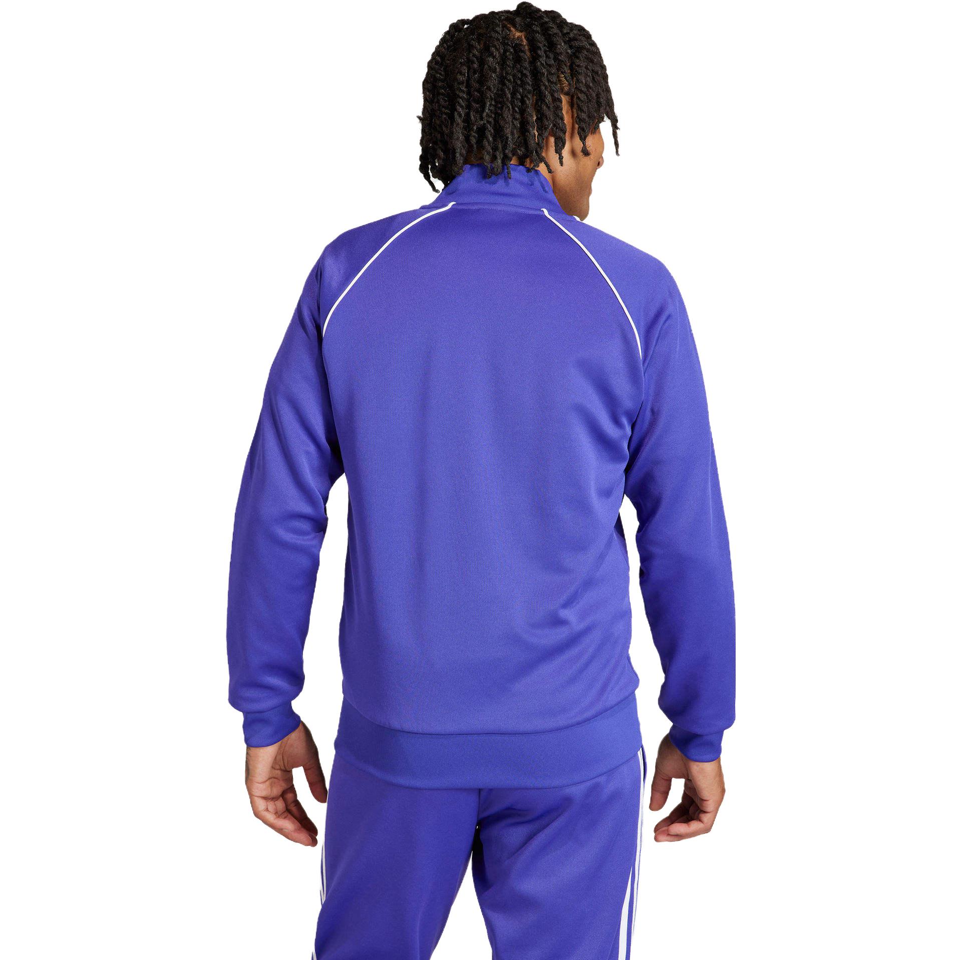 adidas Originals Adicolor Logo Print Straight Fit Breathable Jacket Men Blue IR9885 圖 4