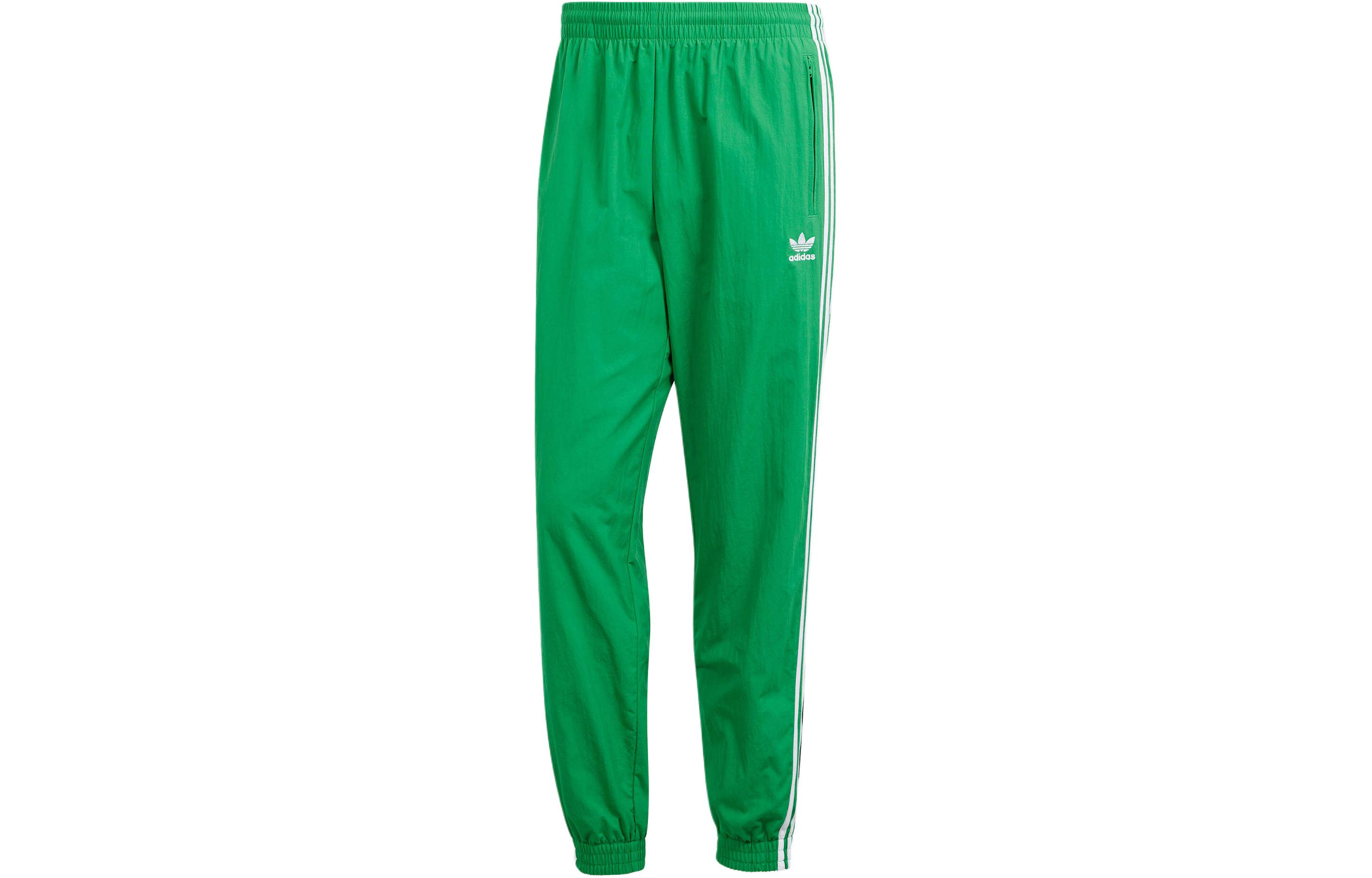 adidas Originals Adicolor Logo Stripe Relaxed Jogger Pants Green - Retro Style IT2502