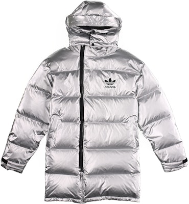 Adidas Originals Adicolor 金屬銀色男士冬季羽絨外套 GJ6733 Buy Adidas Originals Adicolor 金屬銀色男士冬季羽絨外套 GJ6733