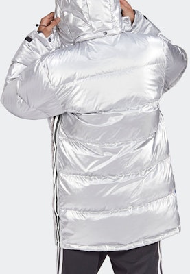 Adidas Originals Adicolor 金屬銀色男士冬季羽絨外套 GJ6733 Purchase Adidas Originals Adicolor 金屬銀色男士冬季羽絨外套 GJ6733