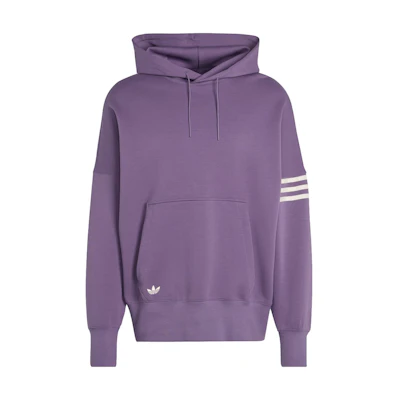 adidas Originals Adicolor Neuclassics Hoodie Dark Violet 3-Stripes Pullover IN4675