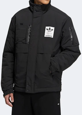 阿迪达斯三叶草ADICOLOR黑色羽绒夹克休闲运动外套 H66011 Details for 阿迪达斯三叶草ADICOLOR黑色羽绒夹克休闲运动外套 H66011