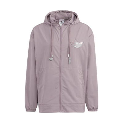 adidas Originals ADICOLOR Purple Logo Print Drawstring Hoodie Jacket HS2020