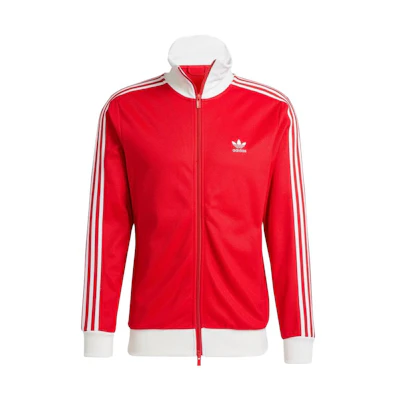 adidas Originals Adicolor Red Retro Track Jacket with 3-Stripes Design IM4511
