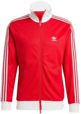 adidas Originals Adicolor Red Retro Track Jacket with 3-Stripes Design IM4511 Order adidas Originals Adicolor Red Retro Track Jacket with 3-Stripes Design IM4511