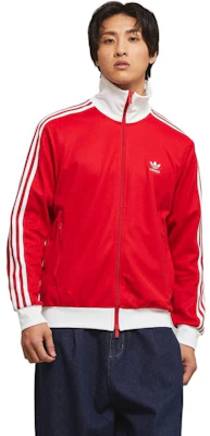 adidas Originals Adicolor Red Retro Track Jacket with 3-Stripes Design IM4511 Lookbook adidas Originals Adicolor Red Retro Track Jacket with 3-Stripes Design IM4511