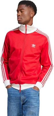 adidas Originals Adicolor Red Retro Track Jacket with 3-Stripes Design IM4511 Purchase adidas Originals Adicolor Red Retro Track Jacket with 3-Stripes Design IM4511