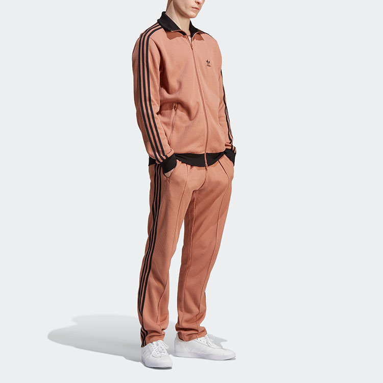 adidas Originals Adicolor Retro Collegiate Jacket Brown Logo Embroidered Stripes HS2081 圖 5