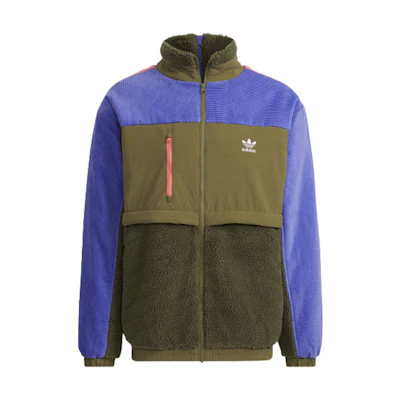 adidas Originals Adicolor Retro High-Neck Track Jacket Olive Green Mens HE6614
