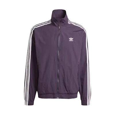adidas Originals Adicolor Retro Striped Track Jacket Purple Long Sleeve IZ2416