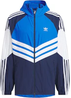 adidas Originals Adicolor Retro Track Jacket Blue/White Colorblock Hoodie JM7262 adidas Originals Adicolor Retro Track Jacket Blue/White Colorblock Hoodie JM7262