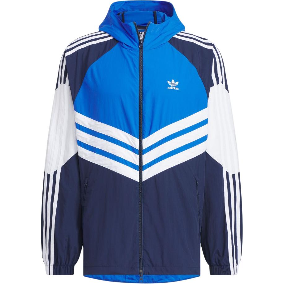 adidas Originals Adicolor Retro Track Jacket Blue/White Colorblock Hoodie JM7262 圖 2