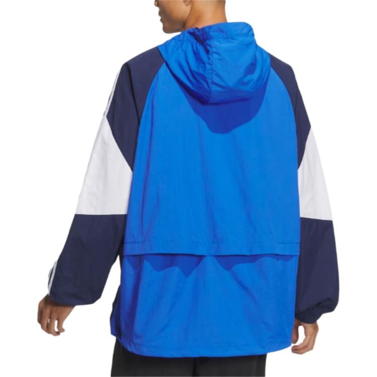 adidas Originals Adicolor Retro Track Jacket Blue/White Colorblock Hoodie JM7262 圖 4