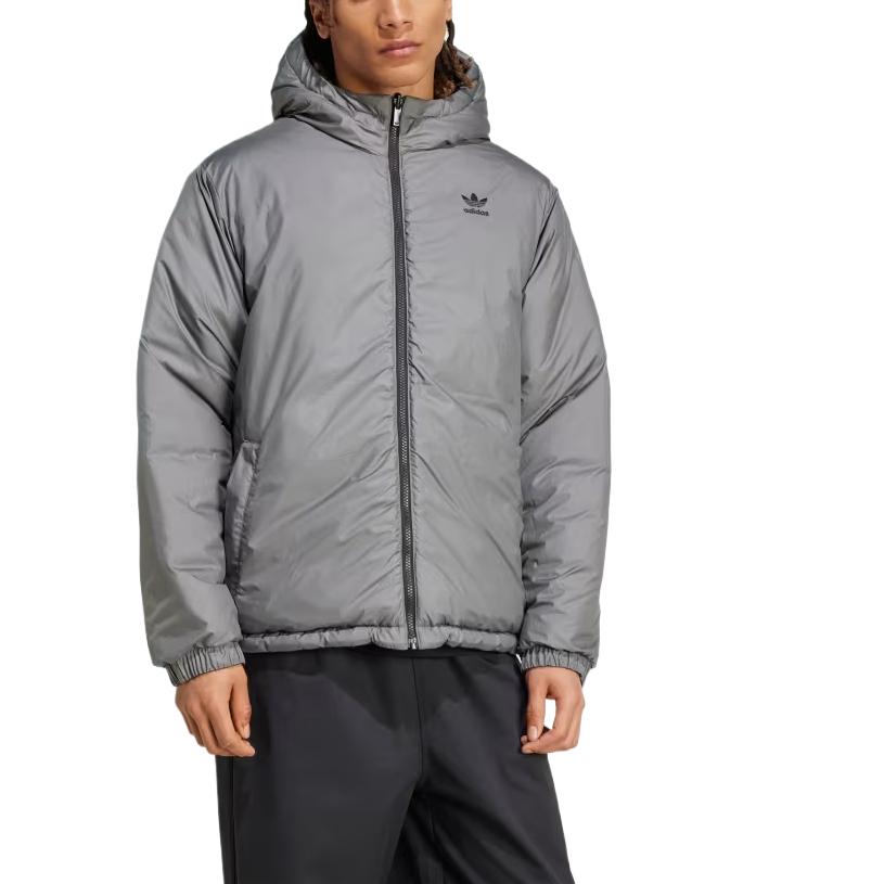 Order アディダスオリジナルス アディカラー リバーシブル フードジャケット メンズ ブラック/グレー JD9071