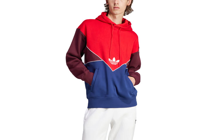 adidas Originals Adicolor Seasonal Archive Hoodie Scarlet Colorblock IM4420